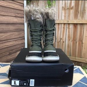 Sorel Joan Of Arctic Boots Dark Stone Nori 7